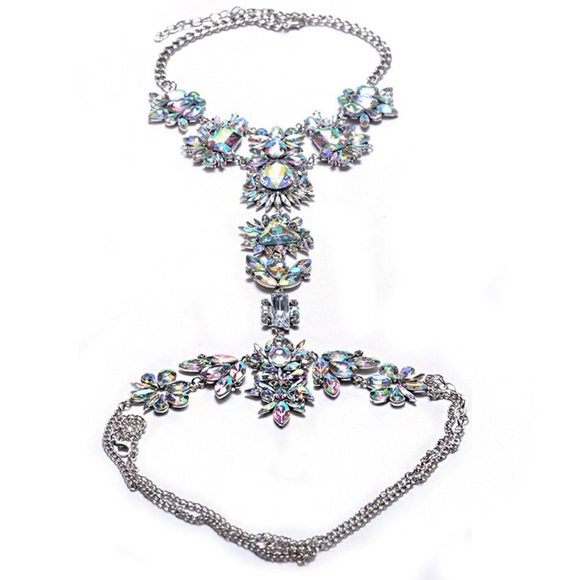 Bohemian Festival body chain necklace statement - Picture 3 of 8